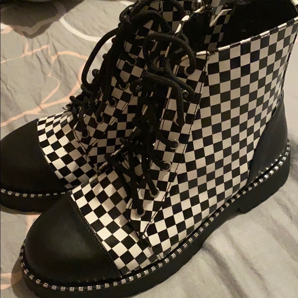 Checker boots